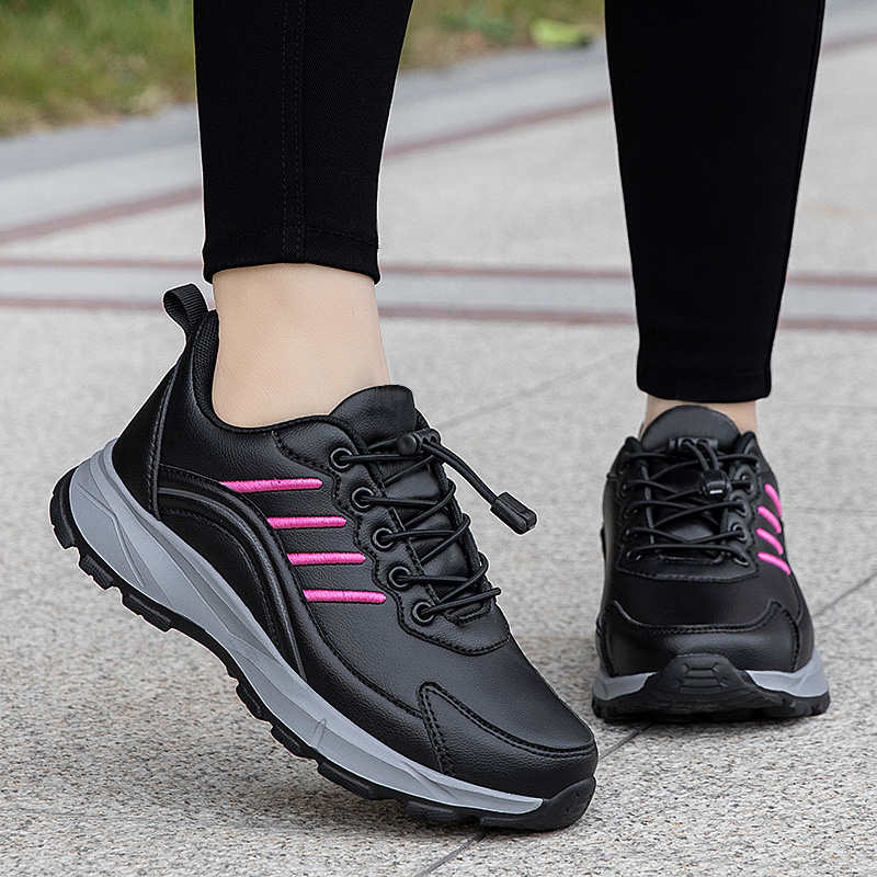 Fashion Synthetic Leather With Lacing Women Sport Walking Sneakers For Women Luxury Shoes Ladies Shoes Model Deals Unique High Tech