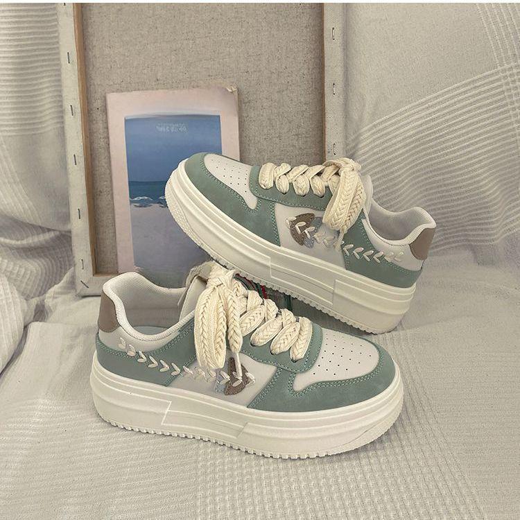 Board Shoes Children's Autumn New Thick-soled Versatile Sports and Leisure White Shoes Tide