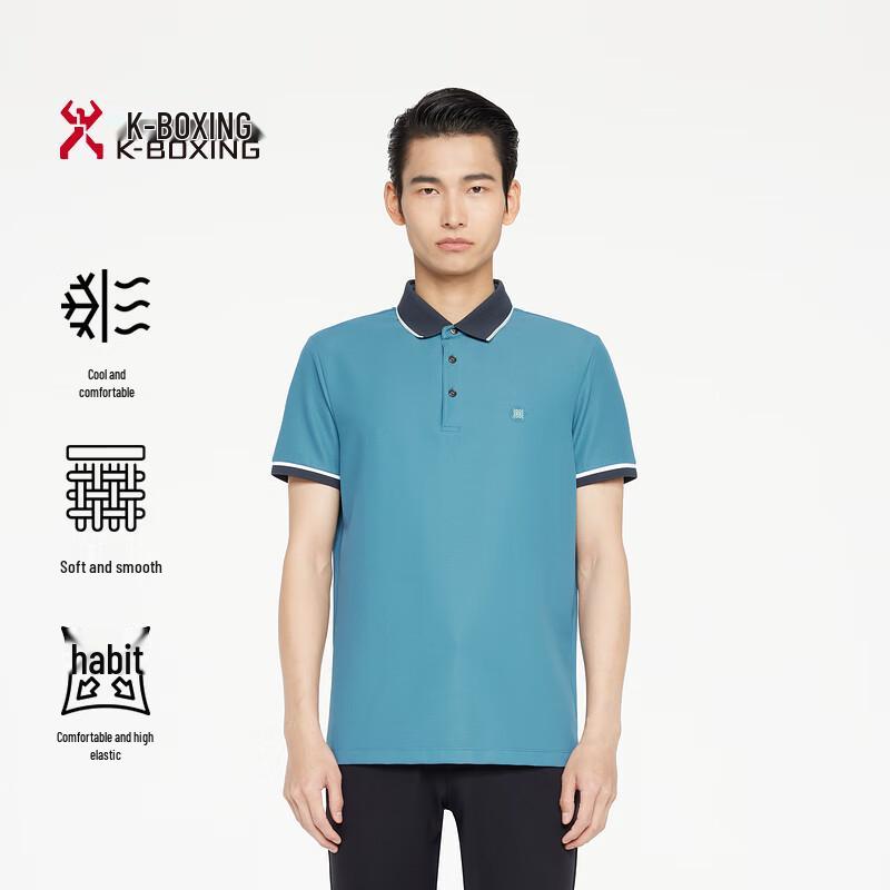K-Boxing Men's Spring/Summer Business Casual Short Sleeve T-Shirt BTBR2315