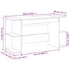Writing Desk Sonoma Oak 140 x 50 x 75 cm Particleboard