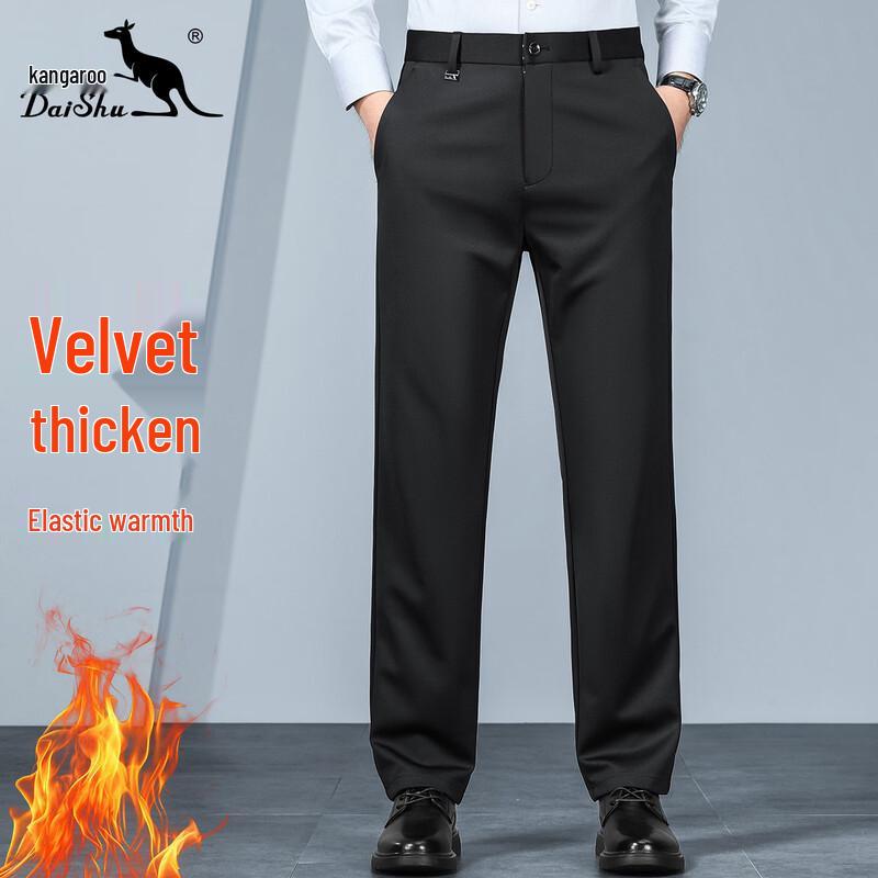 DAISHU Men s Lined Business Casual Trousers 34