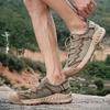 38-46 Sommer Herren Übergröße Modische Handgefertigte Mesh Atmungsaktive Outdoor Freizeitschuhe Wanderschuhe Sportschuhe