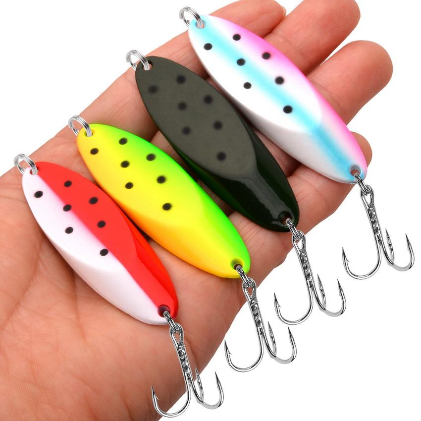 5 Pcs /box Sequined Spoon Lure for Fishing Baits, Sea Lures Tool, Wobblers Spinner,  5G, 7g, 10g, 14g, 18g, 20g,