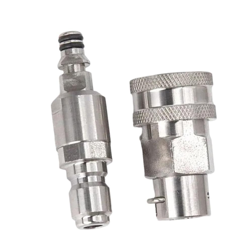 1/2 Stück Hochdruckreiniger 3/8 Schnell-Verdrehschutz-Adapter Schlauchanschluss Wasser für Kärcher Autoreinigungsgeräte Zubehör