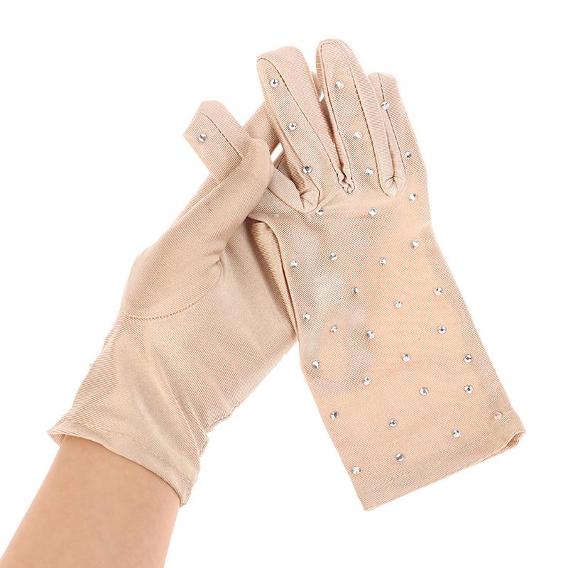 1 par skinnende kunstløphansker votter vaskbare hansker hurtigtørkende voksen skøyteoppvisning