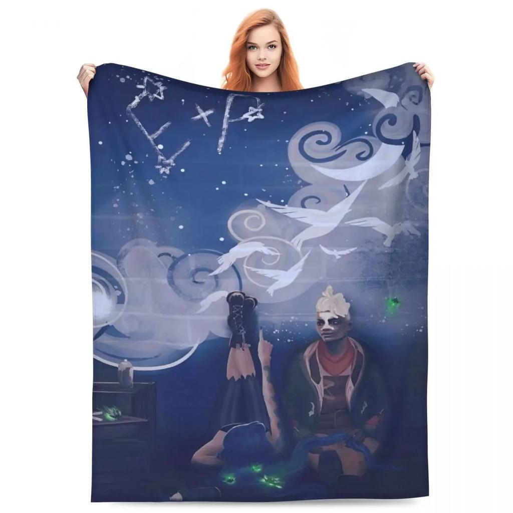 Caitvi Arcane Blankets Action Adventure Wool Awesome Warm Throw Blankets for Chair Covering Sofa Decoration