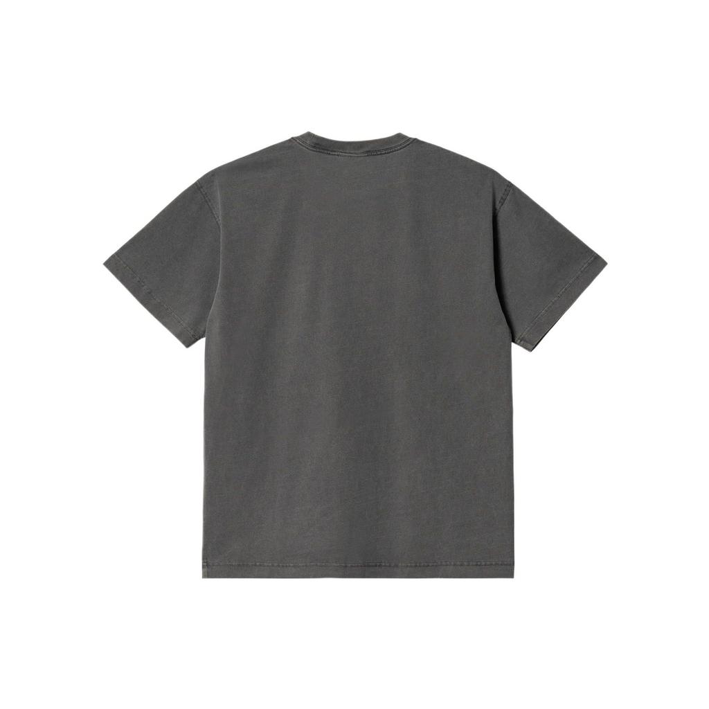 Carhartt WIP Tricou Casual cu Gât Rotund, Croială Largă, Culoare Solidă, pentru Bărbați, Topuri, Gri Închis I030780-0WG-GD