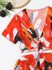 European-American Sexy Print Bikini Set: Women's 2026 Cross-Border Swimwear, Four-Piece Split Swimsuit.