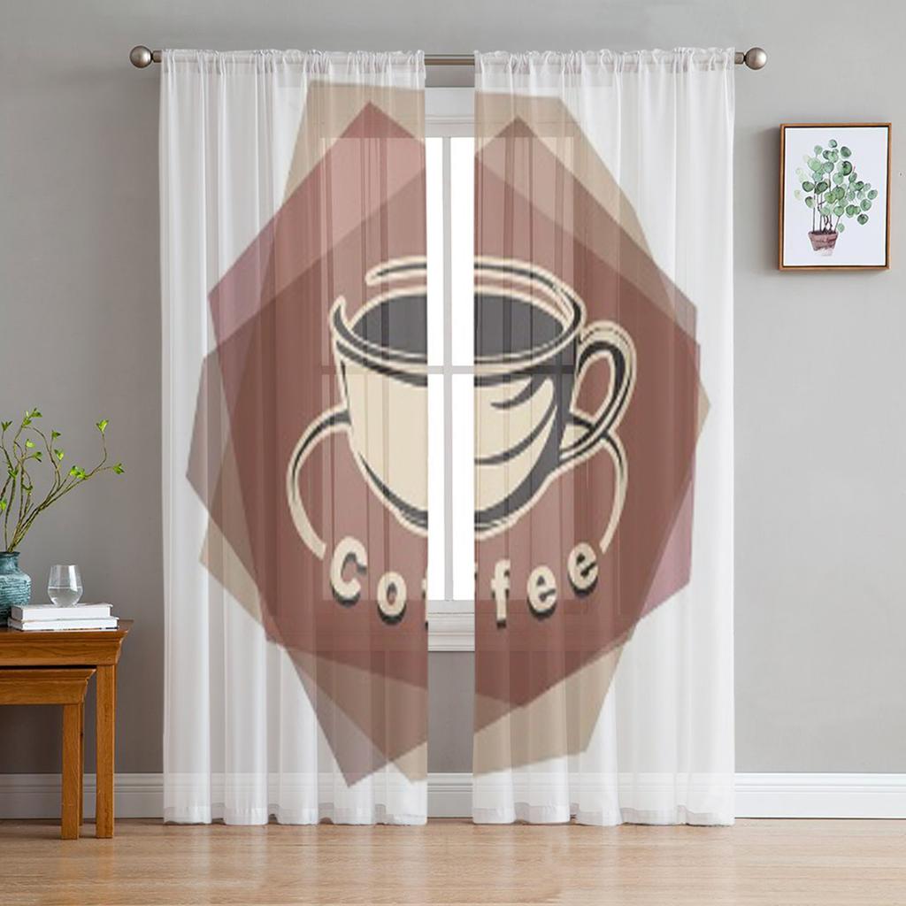 Youth Bedroom Sheer Curtains Abstract Blue Marble Texture Kitchen Study Curtains Living Room Holiday Decor Tulle Curtains