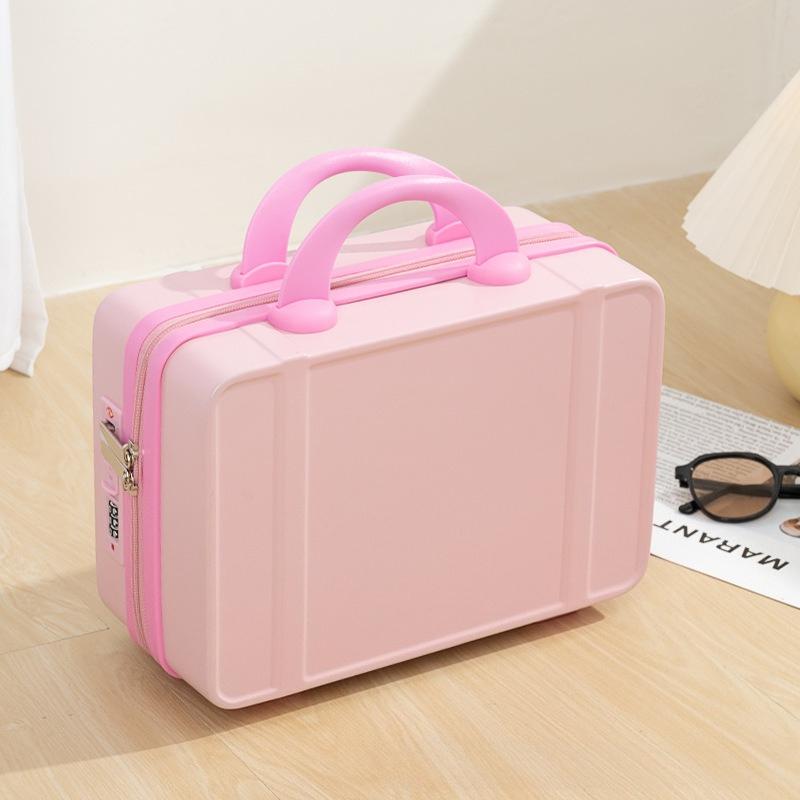 1Pc Small Suitcase, Mini Cosmetic Case, Small Case, Souvenir, Suitcase, Storage Bag, Password Box.