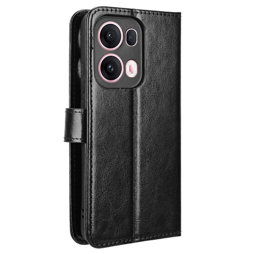For Oppo Reno13 Pro 5G Case Crazy Horse Texture PU Leather Phone Wallet Cover