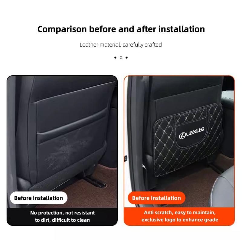 Car Seat Back Protector Cover Anti-Kick Mat For Lexus F-SPORT ES RX NX LS UX LM LX GX LC RZ IS CT GS RC HS SC TX LBX IS300 RX350
