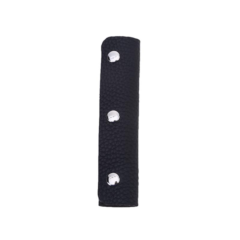 

PU Suitcase Grip Solid Color Anti-shock Design Leather Handle Cover Soft Shoulder Strap Pad Grip Cover Bag Accessories чорний