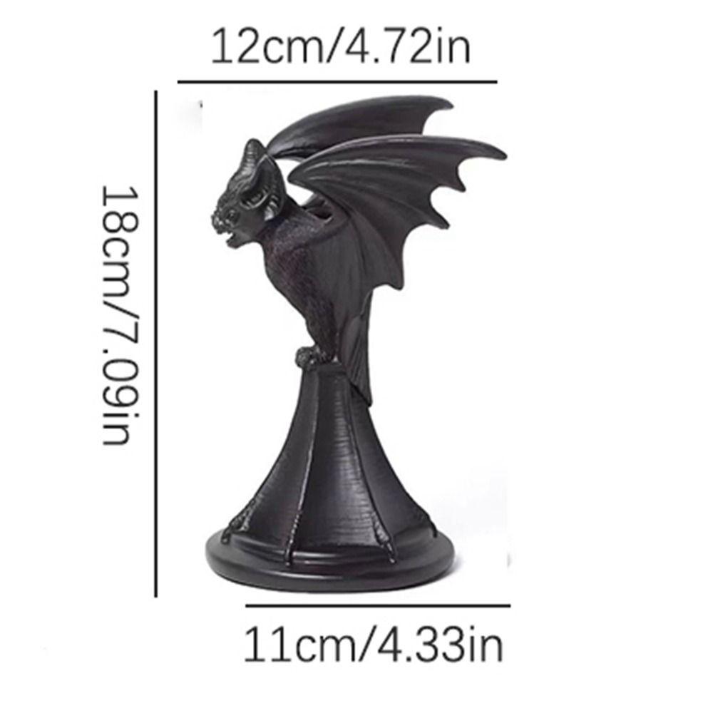 

Animal Shape Halloween Bat Candlesticks Resin Crafts Gothic Candle Holder Halloween Bat