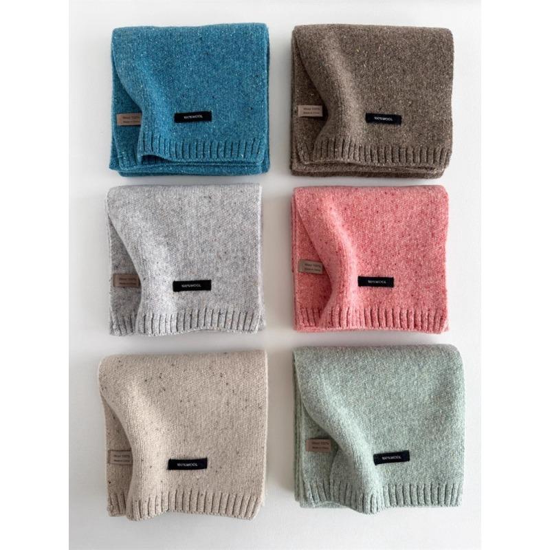 100 pure wool versatile color solid color scarf couple autumn and winter warm scarf unisex