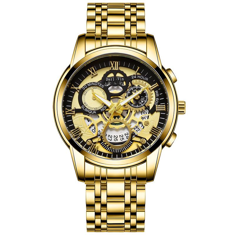 

UTHAI BK140 Fashionable Man watch waterproof calendar night light steel strip men s watch sports clock gift watches for man