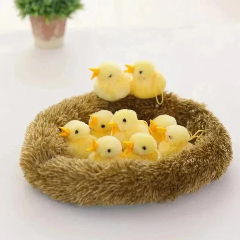 Kawaii Plüschtier Huhn Henne Niedliches Nest Küken Lebensecht Stofftier Weihnachtsspielzeug Geschenke Für Kinder Pädagogisch Kinder Weiche Spielzeuge
