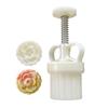 75g Durable Mooncake Molds Camellia Shaped ABS Material Mooncake Baking Tools Baking Accessories for Kitchen DIY Baking