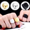 Men Ring Jewelry Anel Simple Ornaments Rings Square Big Width Signet Rings Titanium Steel Gifts Ring