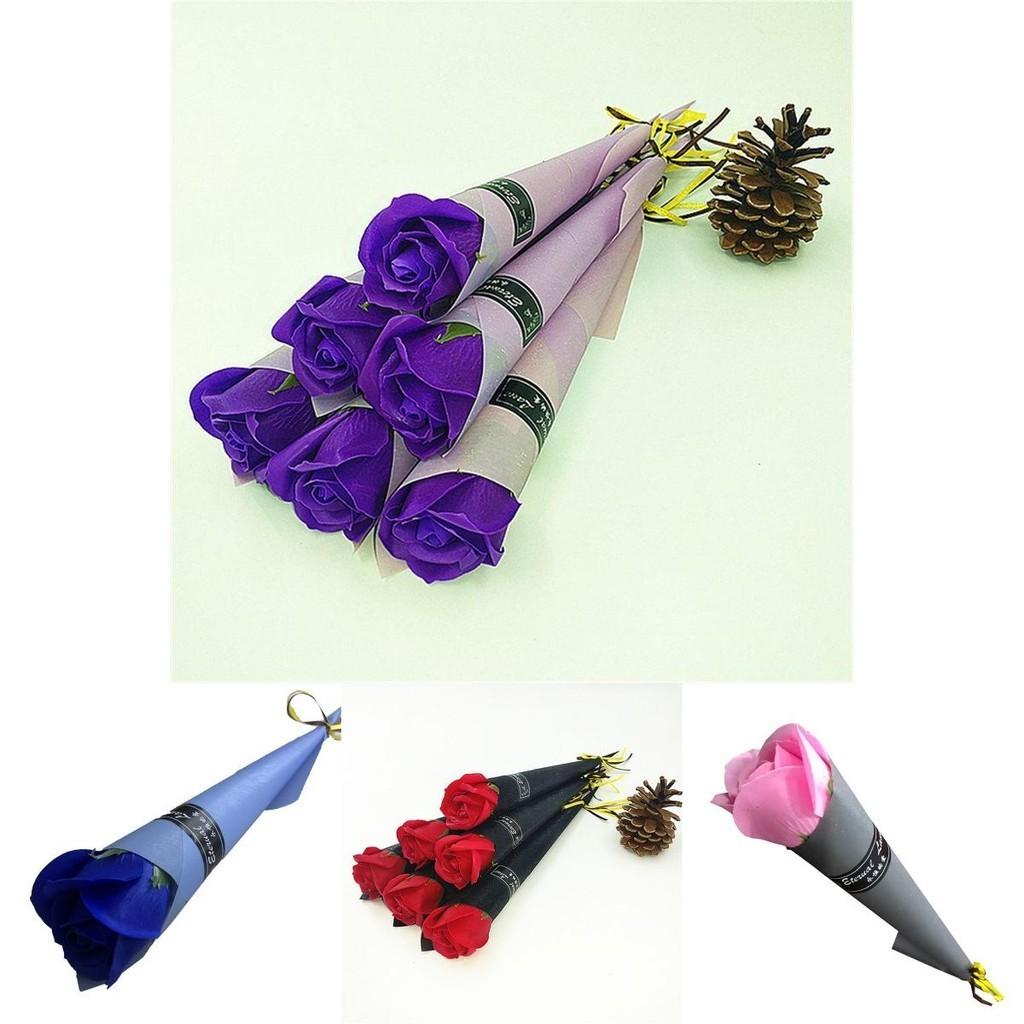 Bucurând de un aspect elegant, Trandafirul de Săpun Floare Eternă Buchet Singur Perfect Pentru Cadouri de Ziua de Naștere și de Ziua Îndrăgostiților