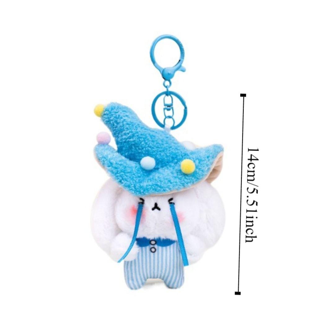 Fluffy Mushroom Rabbit Elf Charm Lifelike Rabbit Elf Keychain Cute Mushroom Bag Pendant  Home Decor
