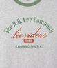 LEE Vintage Lettering Ringer Short Sleeve T-Shirt Light Gray
