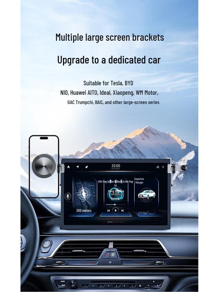 Tesla Model Y Magnetic Car Phone Holder, New Version - Central Control Screen Mount for Navigation