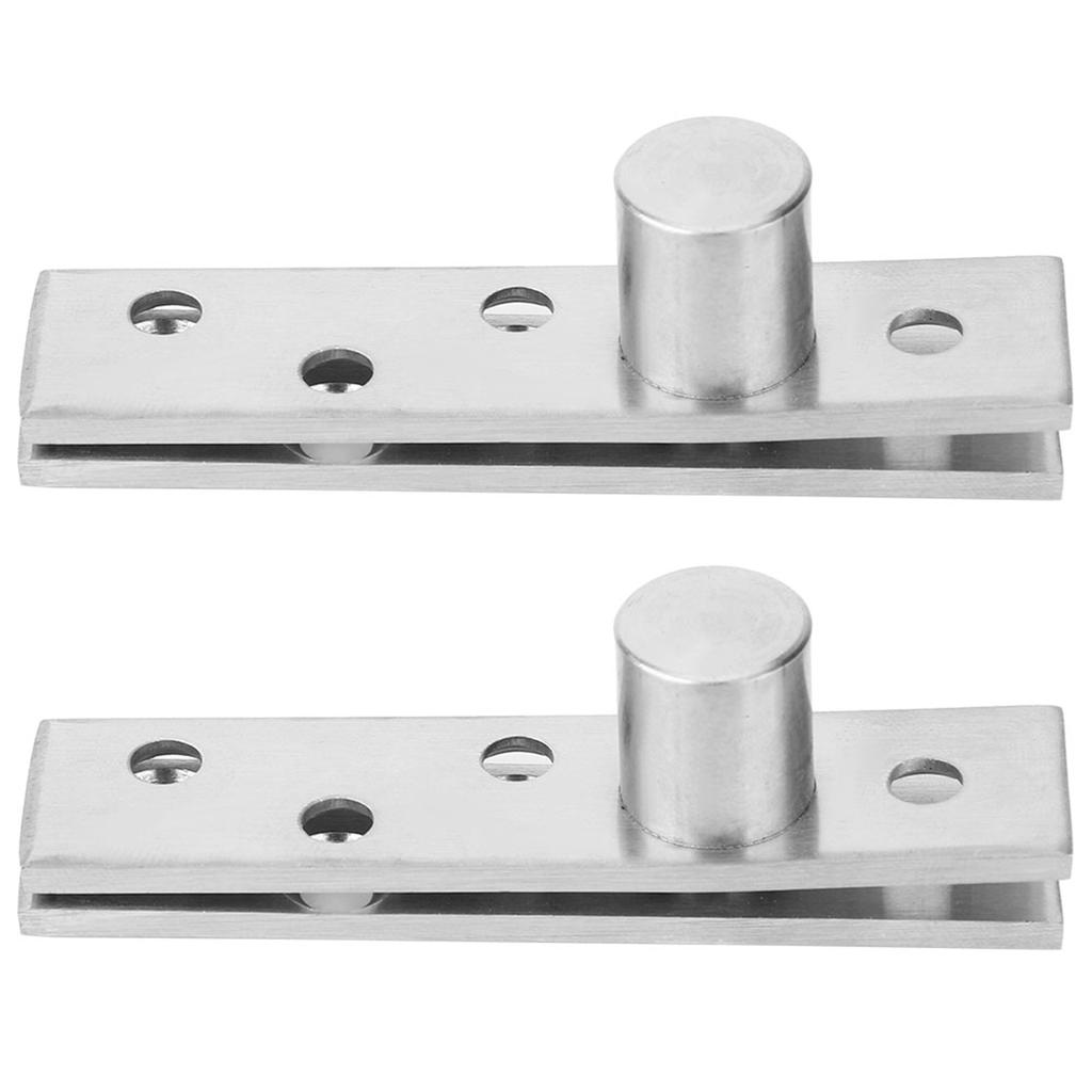 2 piezas Bisagra Pivotante Giratoria de 360 Grados Bisagra Giratoria para Puerta de Acero Inoxidable 75 mm de Longitud Pivote Excéntrico