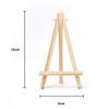 Versatile Wooden Mini Easel & Triangle Photo Frame Stand for Desktop