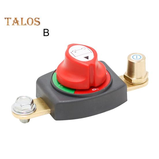 Interruttore di scollegamento della batteria del palo superiore da 12-48 V, isolatore principale di interruzione di corrente continua da 275 A per auto, veicoli, camper, barche, guscio in ABS per impieghi gravosi