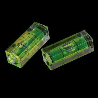 2Pcs Rectangular Cube Spirit Level Bubble Measuring Level Ruler Detector Tool