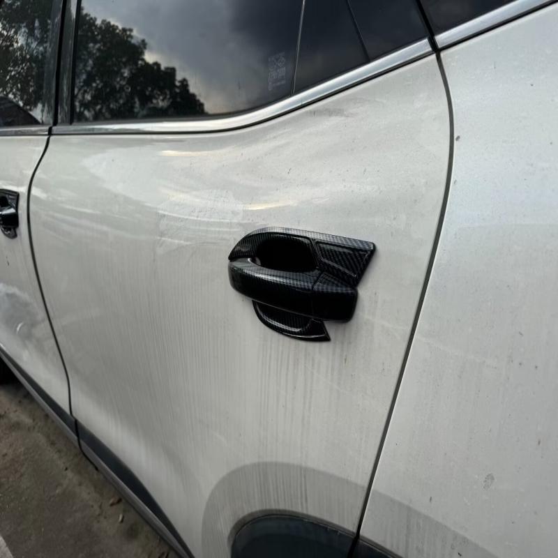 LHD RHD For MG HS 2018- ABS carbonfiber Car Door Pull Door knob Catch Door Handle Bowl Cap Decoration Cover Trim Accsesories
