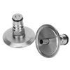 2Pcs 304 Stainless Steel Homebrew Keg 1.5in TriClamp to Ball Lock Post Adapter Brewing Fitting
