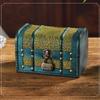 Handcrafted Vintage Wood Treasure Chests Decorative Jewelry Organizers Case With Secure Lid For Home Storage
