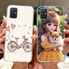 For Samsung Galaxy A71 Case SM-A715F Cover Fashion Butterfly Flower Soft Clear Silicone Phone Cover For Samsung A51 A 51 5G Capa