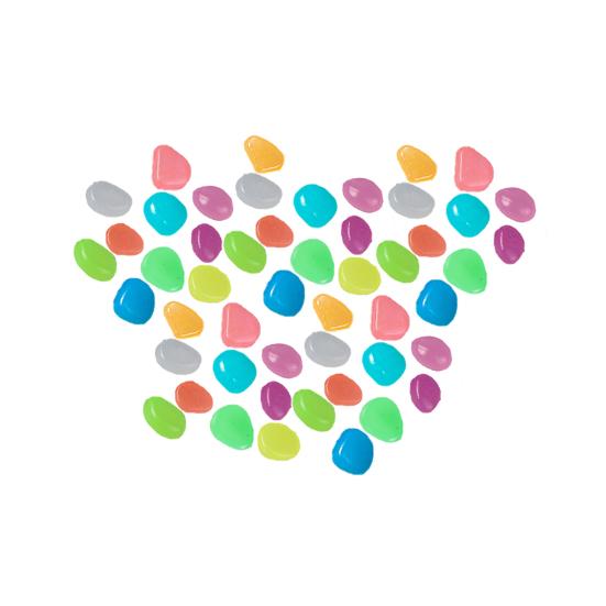 Luminous Pebbles Glow in The Dark Garden Stones Night Guide Outdoor Decorative Rocks for Pathways Fish Tanks Aquariums Backyard Landscaping Decor
