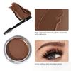 Eyebrow Pomade and Brush Set Waterproof Long-Lasting Smudge-Proof Brown Brow Gel Cream 3D Natural Feathered Wild Eyebrow Makeup for Women