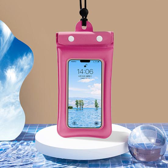 Waterproof Phone Pouch Fastener Tape Touchscreen Clear Window Leakproof Lanyard PVC Universal Phone Dry Bag Case Protector Phone Accessories