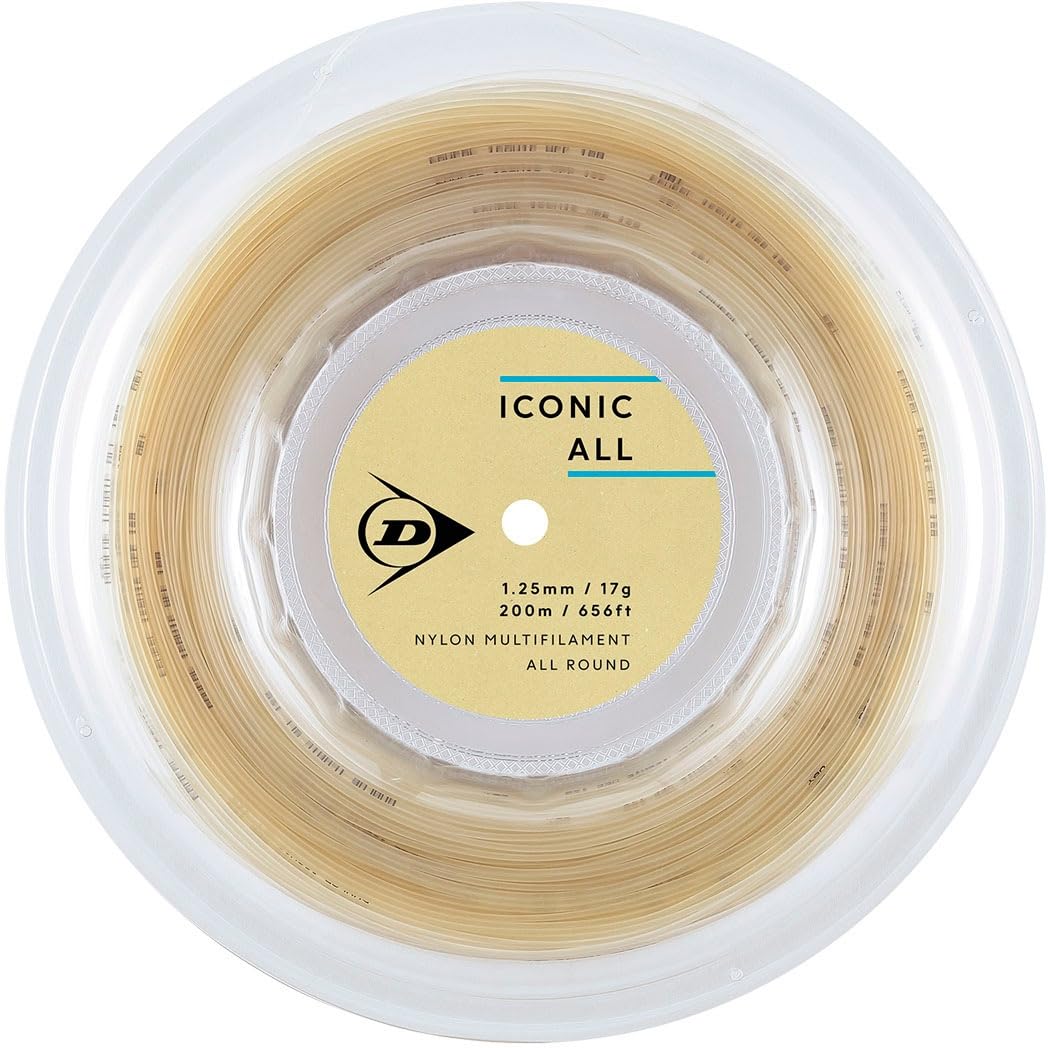 

Dunlop ICONIC ALL Tennis DSTA32001 String, 200m, Natural, 1.25/17G,