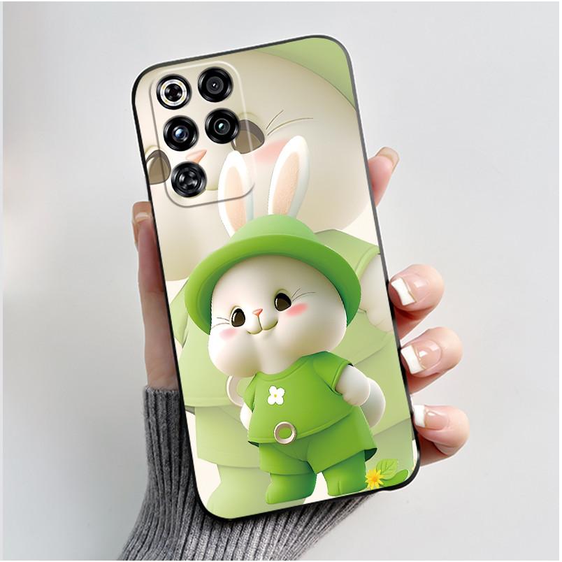 Für ZTE Nubia Red Magic 11 Pro Hülle Niedliches Liebeshase Lustig Schwarz Matt Weiche Silikonhülle Für RedMagic 11 Pro + Plus Handyhülle