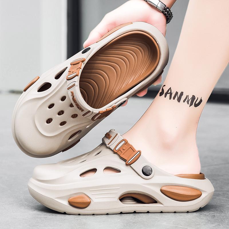 Men's EVA Sandals Non-slip Breathable Thick Sole Shoes Casual Beach Slippers for Outdoor Indoor