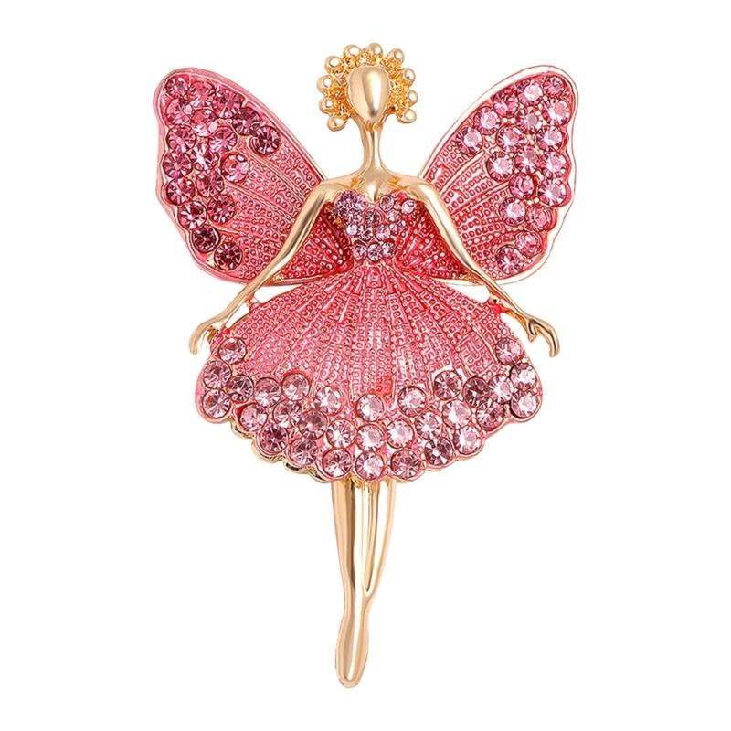 Alloy Ballet Dancer Brooch Pin Comfort Fit for Long Hours Use in Workplace School Multifunctional Accessory