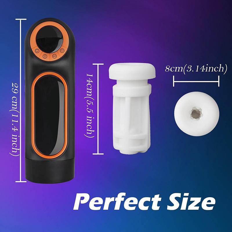 18+ Automatic Telescopic Male Masturbator, Pussy Vibration Blowjob Suction Machine, Masturbation Cup Adult Goods for Men