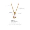 Yhpup Stainless Steel Natural Shell Water Drop Chic Pendant Necklace for Women Fashion Exquisite Jewelry Bijoux Femme Gift