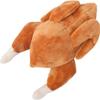 Thanksgiving Interaktiver Truthahn Plüsch Hundespielzeug mit Quietscher Weich Langlebig Ideal für Kleine Mittlere für Festlichen Spaß Tägliche Spielzeit