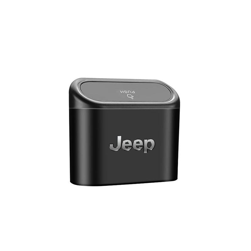 

For Jeep Hanging Car Trash Can Portable Storage Box Accessories For Jeep Grand Cherokee Wrangler JK Gladiator Compass Renegad чёрный