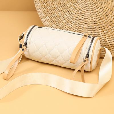 Diamond Cylindrical Bag for Women Crossbody Handbag for Women  Women's Foreign Temperament  Mother Bucket Bag Shoulder Bag