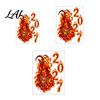 Holiday Glass Surface Decor 2027 Year of Goat Window Cling Lunar New Zodiac Decorative Shop Signs Sticker Flame Style Spring Festival Door for Home