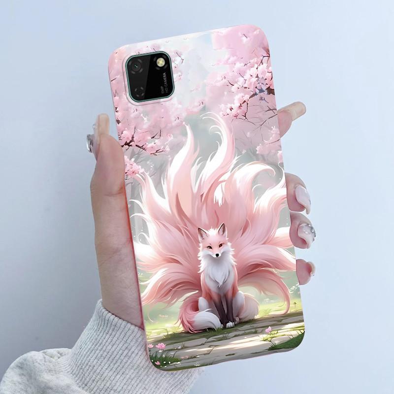 For Huawei Y5p Phone Case DRA-LX9 Butterfly Flower Girl Design Soft Silicone TPU Back Housing for Honor 9S HuaweiY5p Y 5p Covers