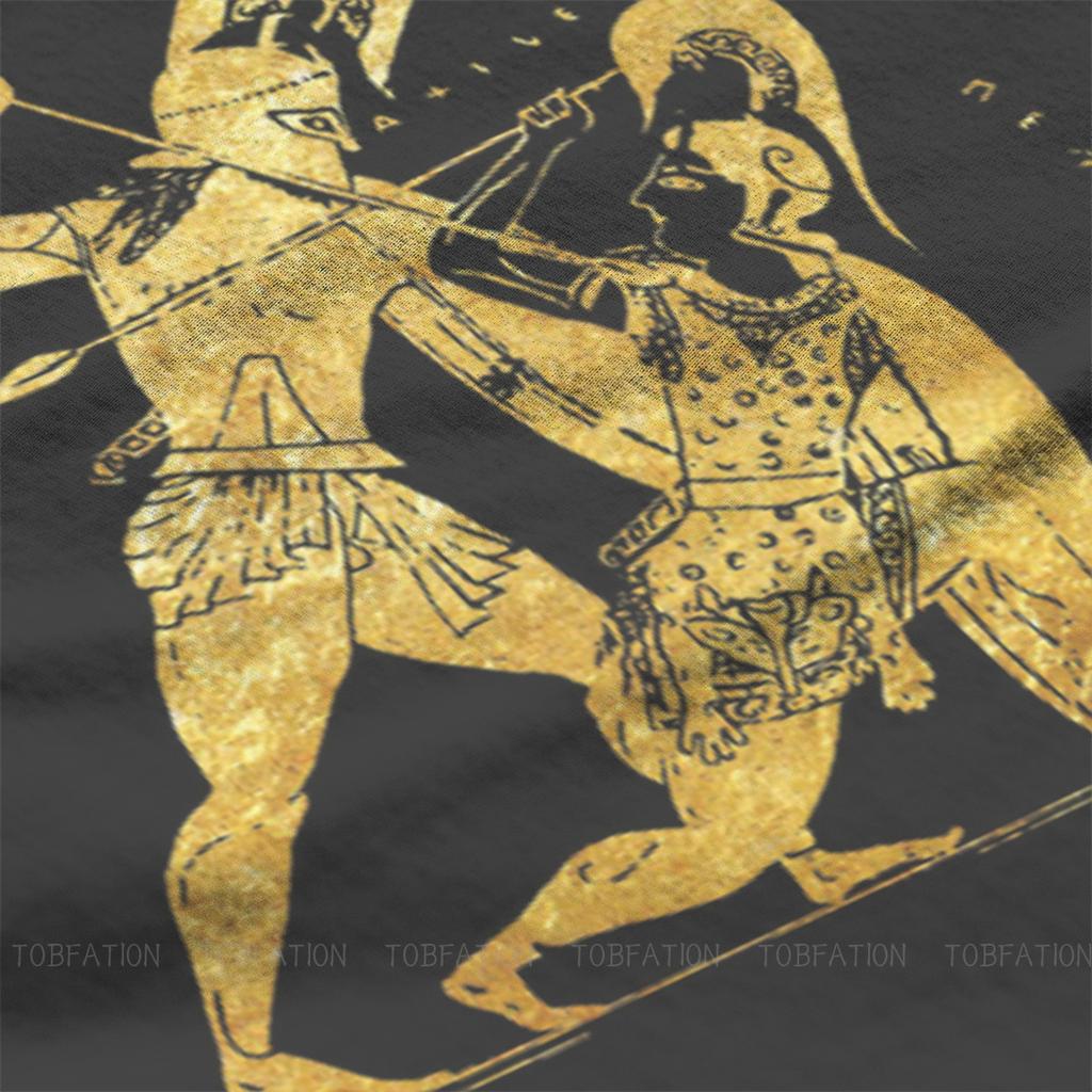 Achilles Penthesilea Antike Griechen Spartaner T-Shirt Grafik Punk T-Shirt Streetwear Homme Reine Baumwolle Übergroße T-Shirts Tops